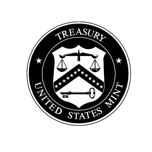 United States Mint Logotipo Negro