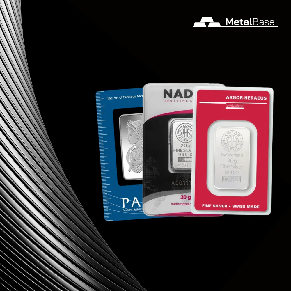 Lingotes de plata de inversión en Metal Base