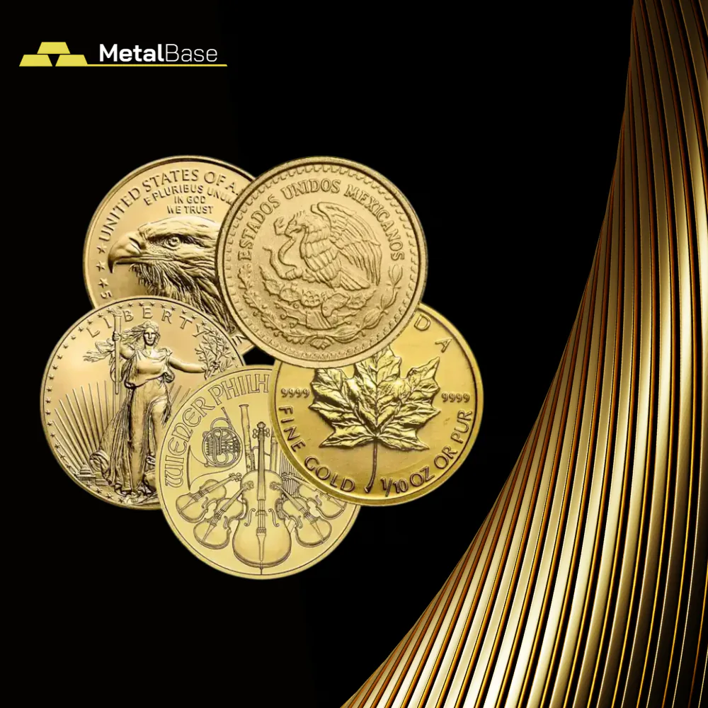 Monedas de oro de inversión en Metal Base